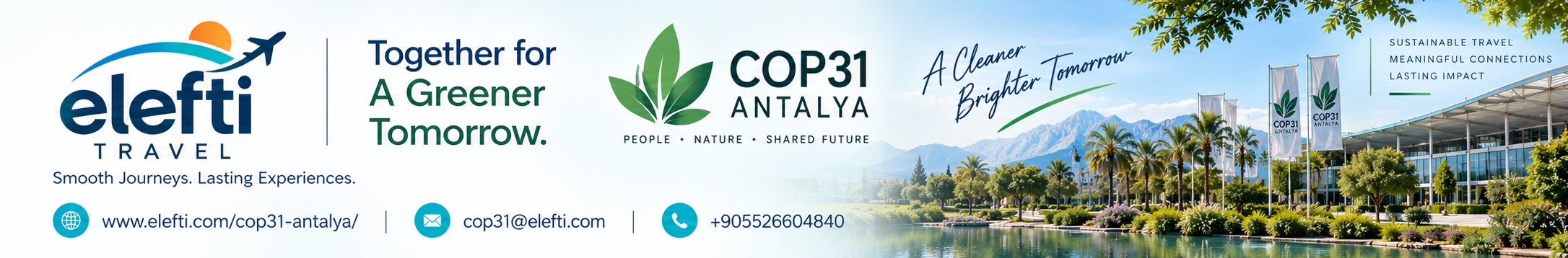 Elefti Travel × COP31 Antalya — Together for a Greener Tomorrow
